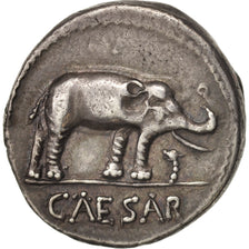 Julius Caesar, Denarius, 49 BC, Roma, AU(50-53), Silver