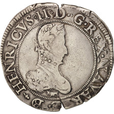 France, Navarre, Henri III de Navarre, Franc, 1580, TTB, Argent