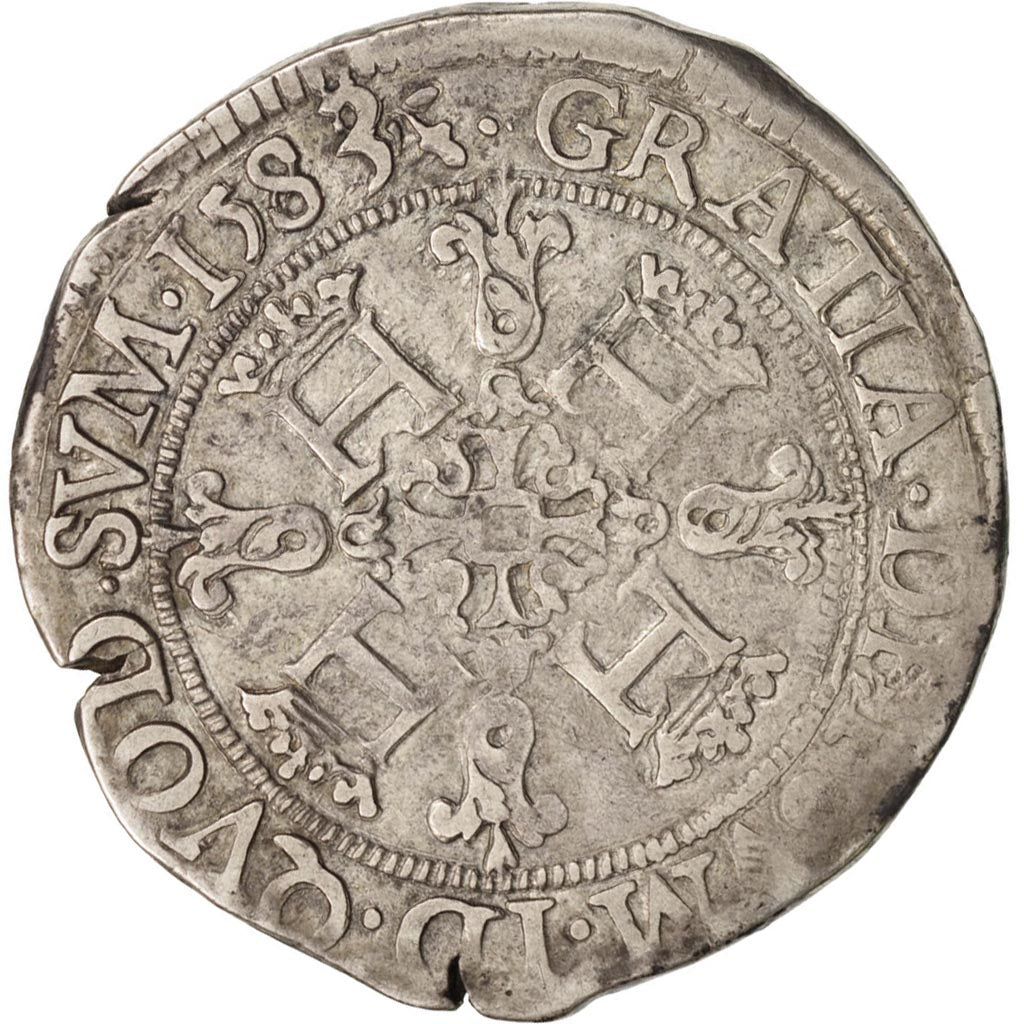 France, Navarre, Henri III de Navarre, II de Béarn, Franc, 1583, Pau