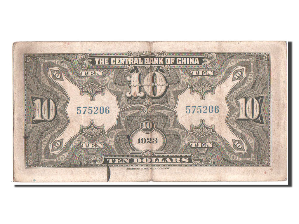China, 10 Dollars, 1923, KM #176a, EF(40-45), 575206