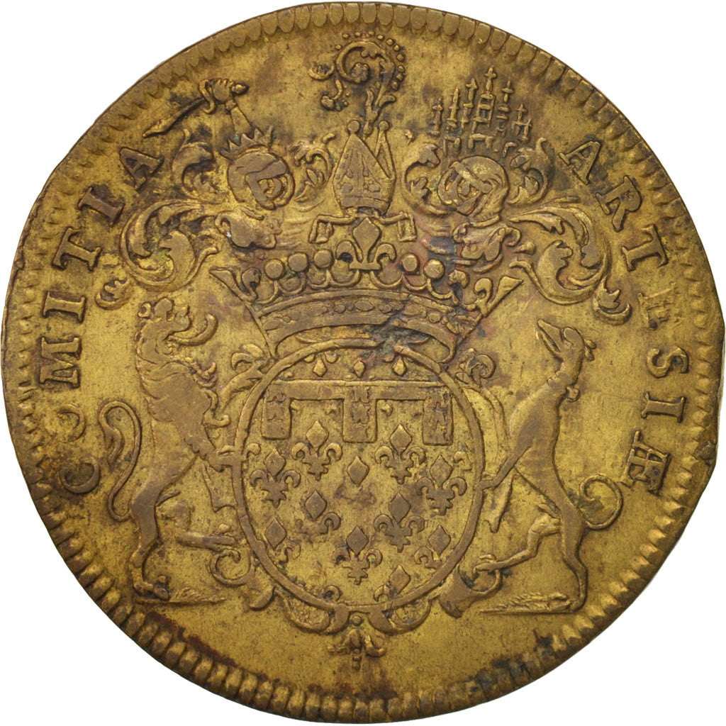 Francia, Token, États d'Artois, Louis XIV, 1705, BB, Ottone, Feuardent:6885