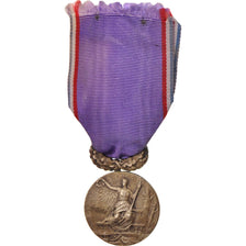 France, Union des Amicales Laïques du Nord, Medal, Très bon état, Silvered