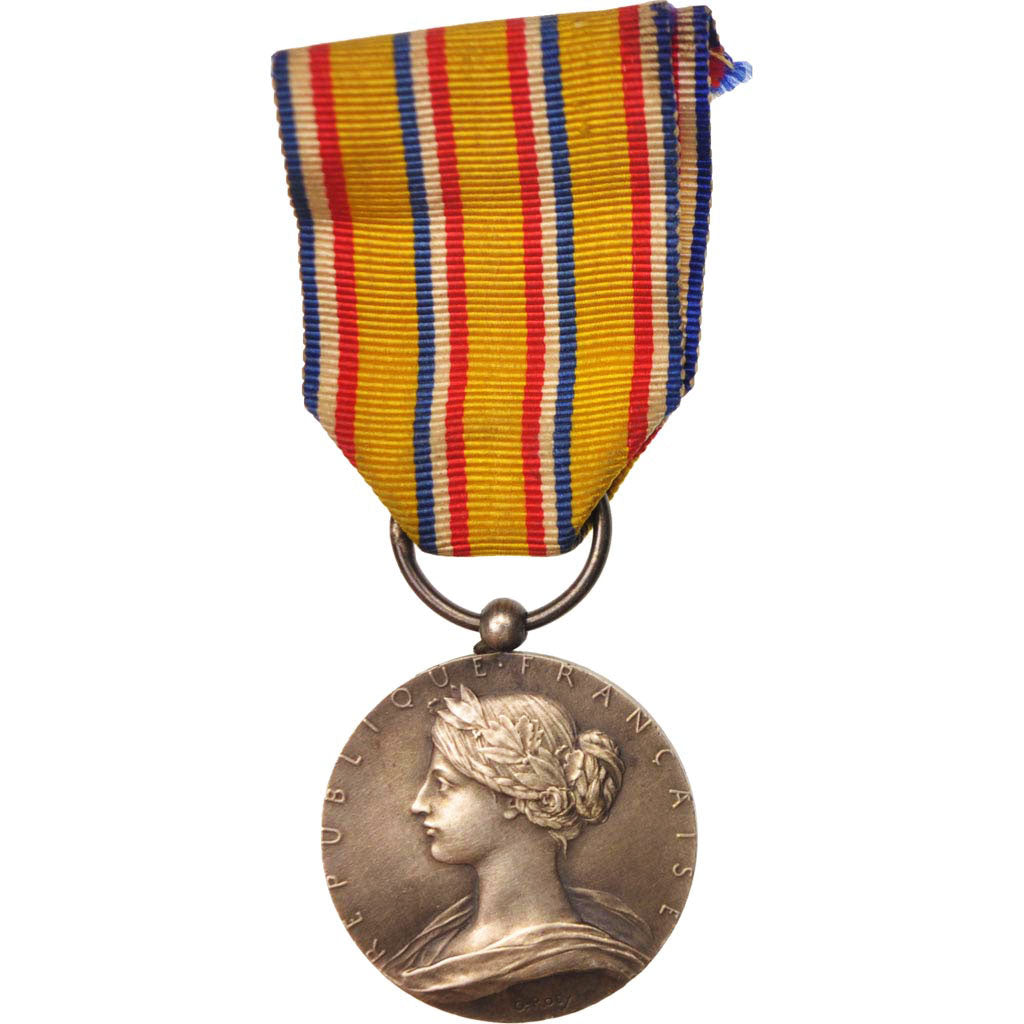 Francia, Ministère de l'Intérieur, Sapeurs-Pompiers, Medal, Fuori