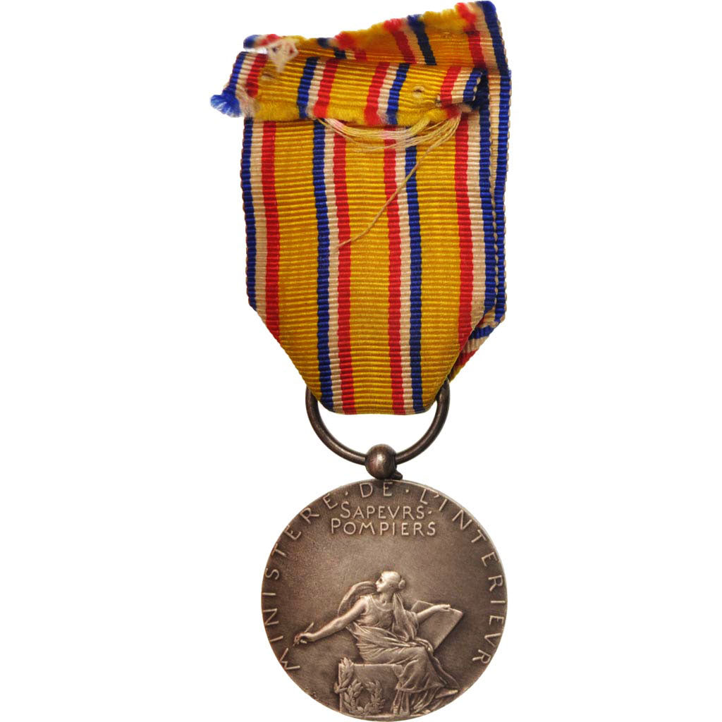 Francia, Ministère de l'Intérieur, Sapeurs-Pompiers, Medal, Fuori