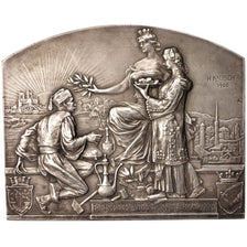 France, Medal, Exposition Universelle de Paris, Paris recevant la Bosnie