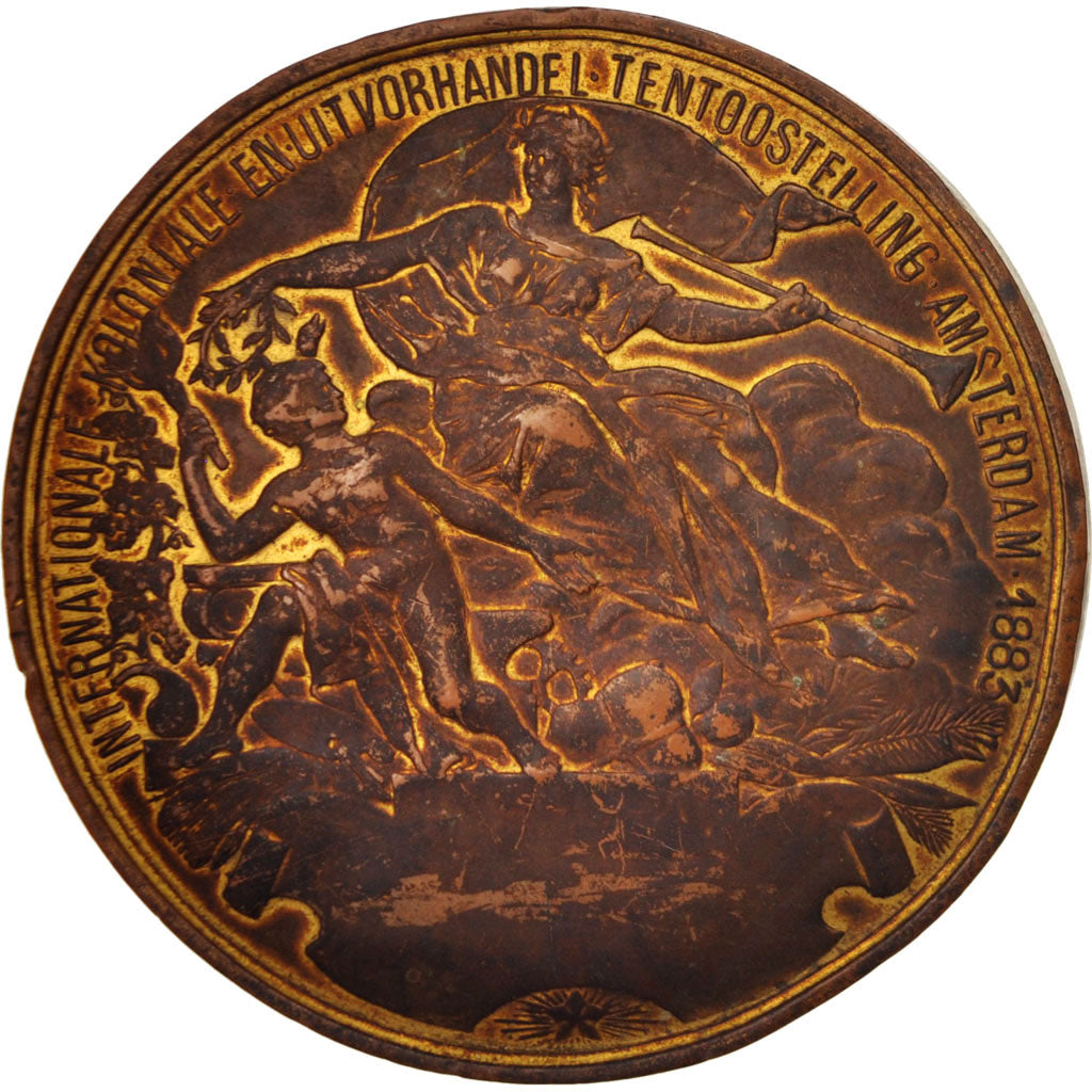 Netherlands, Medal, Amsterdam International colonial exhibition, History, 1883