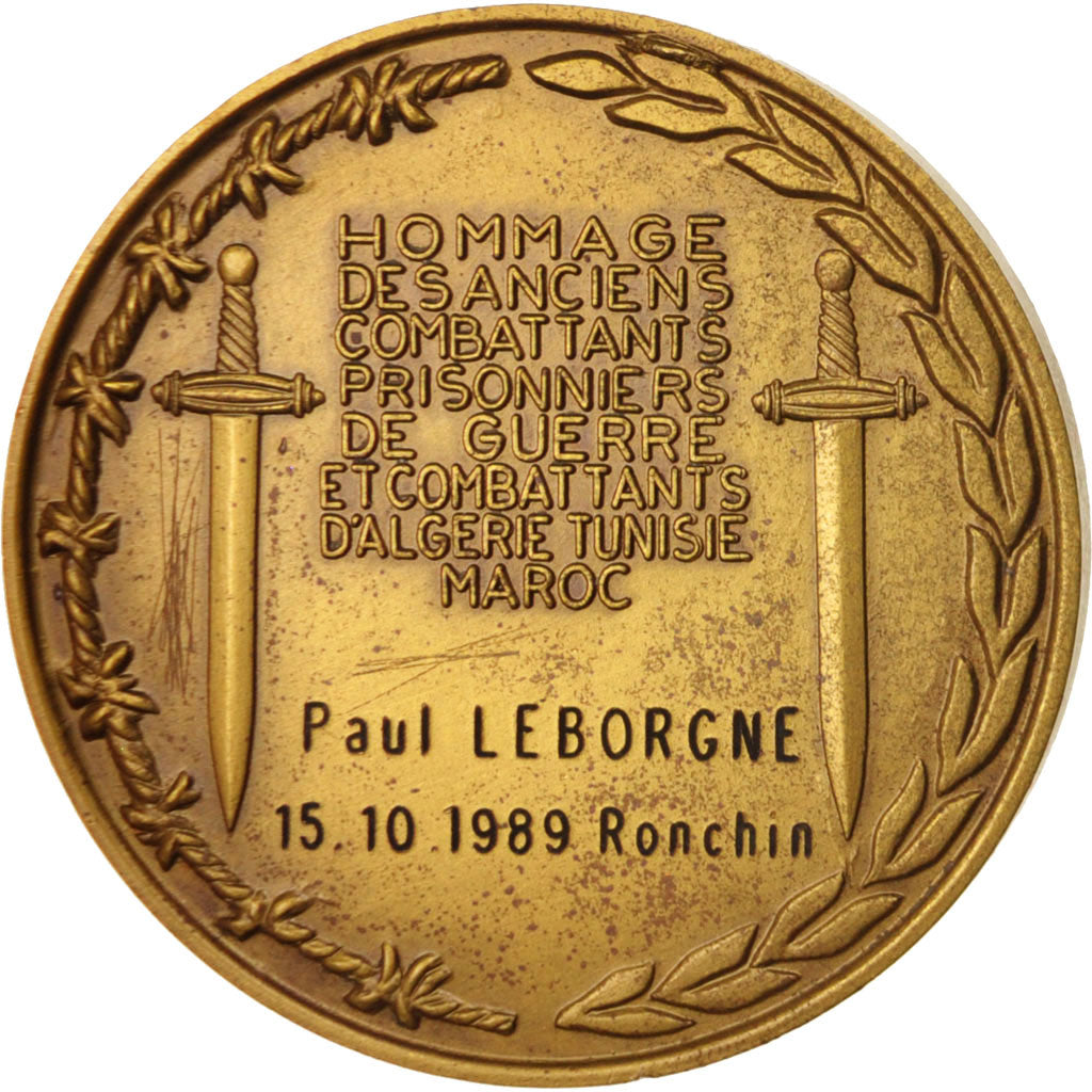 Francia, Medal, FNCPG . CATM, History, 1989, EBC, Bronce