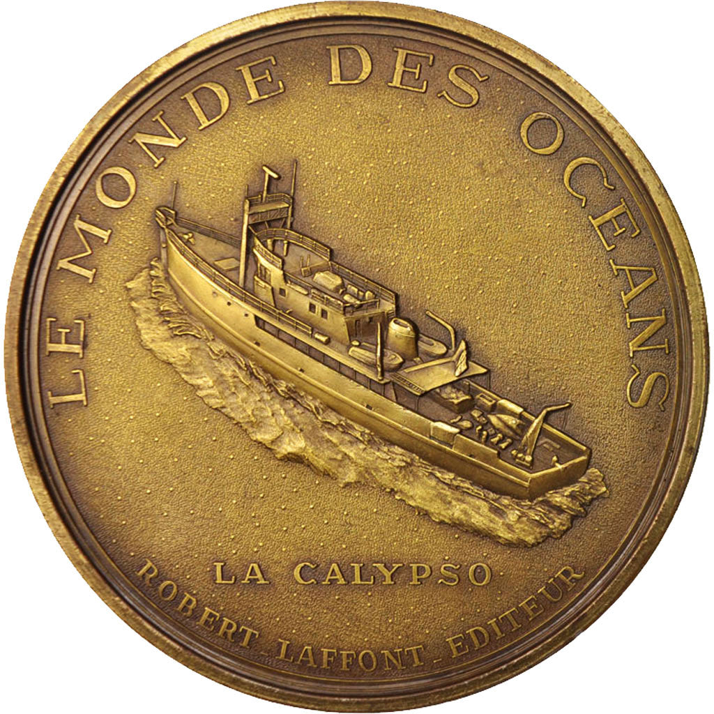 France, Medal, Commandant Jacques Yves Cousteau, French Fifth Republic