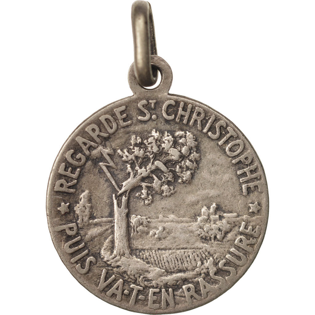 France, Medal, St Christophe, Religions & beliefs, AU(50-53), Bronze