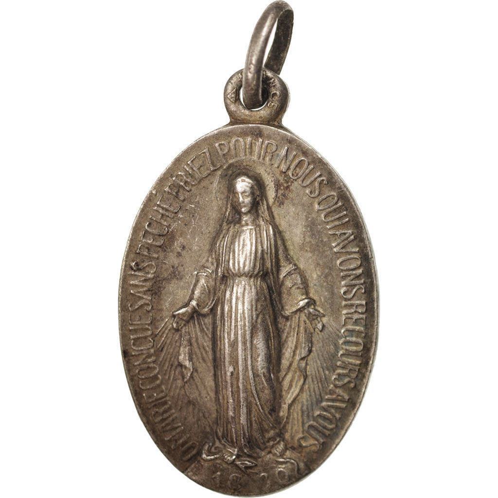 France, Medal, The Virgin, Religions & beliefs, AU(50-53), Silver
