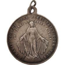 Francia, Medal, The Virgin, Religions & beliefs, XIXth Century, MB+, Argento