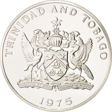 Munten, TRINIDAD & TOBAGO, 10 Dollars, 1975, Franklin Mint, FDC, Zilver, KM:24a