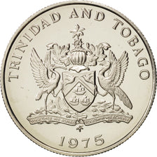 TRINIDAD & TOBAGO, 25 Cents, 1975, Franklin Mint, MS(65-70), Copper-nickel