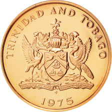 TRINIDAD & TOBAGO, Cent, 1975, Franklin Mint, FDC, Bronze, KM:25