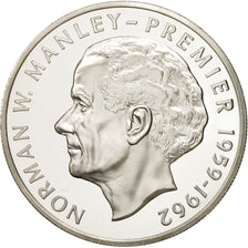 Jamaica, Elizabeth II, 5 Dollars, 1976, Franklin Mint, USA, FDC, Plata, KM:62a