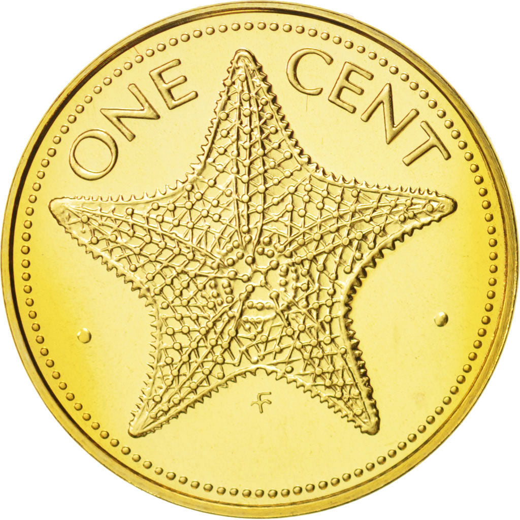 Coin, Bahamas, Elizabeth II, Cent, 1974, Franklin Mint, U.S.A., MS(65-70)