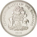 Bahamas, Elizabeth II, 25 Cents, 1974, Franklin Mint, U.S.A., MS(65-70), Nickel