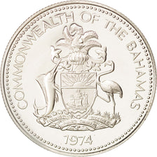 Bahamas, Elizabeth II, 50 Cents, 1974, Franklin Mint, U.S.A., MS(65-70), Silver