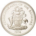 Bahamas, Elizabeth II, Dollar, 1974, Franklin Mint, U.S.A., MS(65-70), Silver