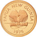 Papua New Guinea, 2 Toea, 1975, Franklin Mint, MS(65-70), Bronze, KM:2