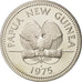 Moneda, Papúa-Nueva Guinea, 20 Toea, 1975, Franklin Mint, FDC, Cobre - níquel