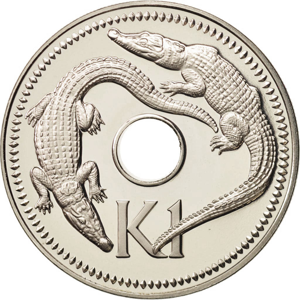 Monnaie, Papua New Guinea, Kina, 1975, FDC, Copper-nickel, KM:6
