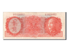 China, 20 Cents, 1946, KM #396, EF(40-45), 2Z826852