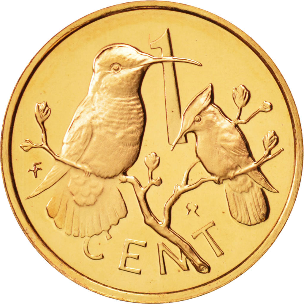 Coin, BRITISH VIRGIN ISLANDS, Elizabeth II, Cent, 1974, Franklin Mint, U.S.A.