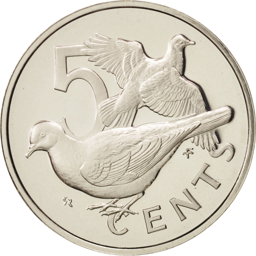 Coin, BRITISH VIRGIN ISLANDS, Elizabeth II, 5 Cents, 1974, Franklin Mint
