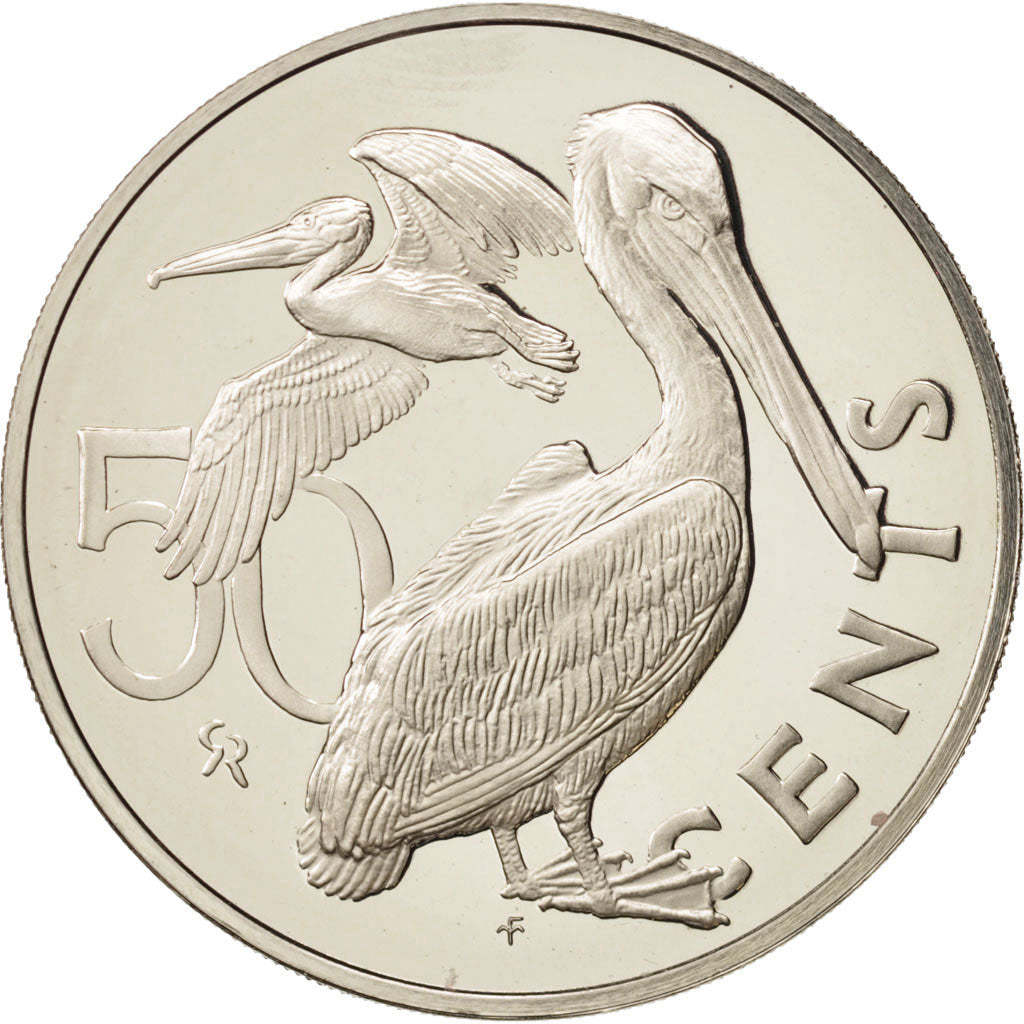 Coin, BRITISH VIRGIN ISLANDS, Elizabeth II, 50 Cents, 1974, Franklin Mint
