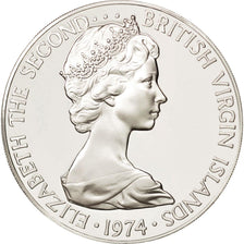 Coin, BRITISH VIRGIN ISLANDS, Elizabeth II, Dollar, 1974, Franklin Mint, U.S.A.