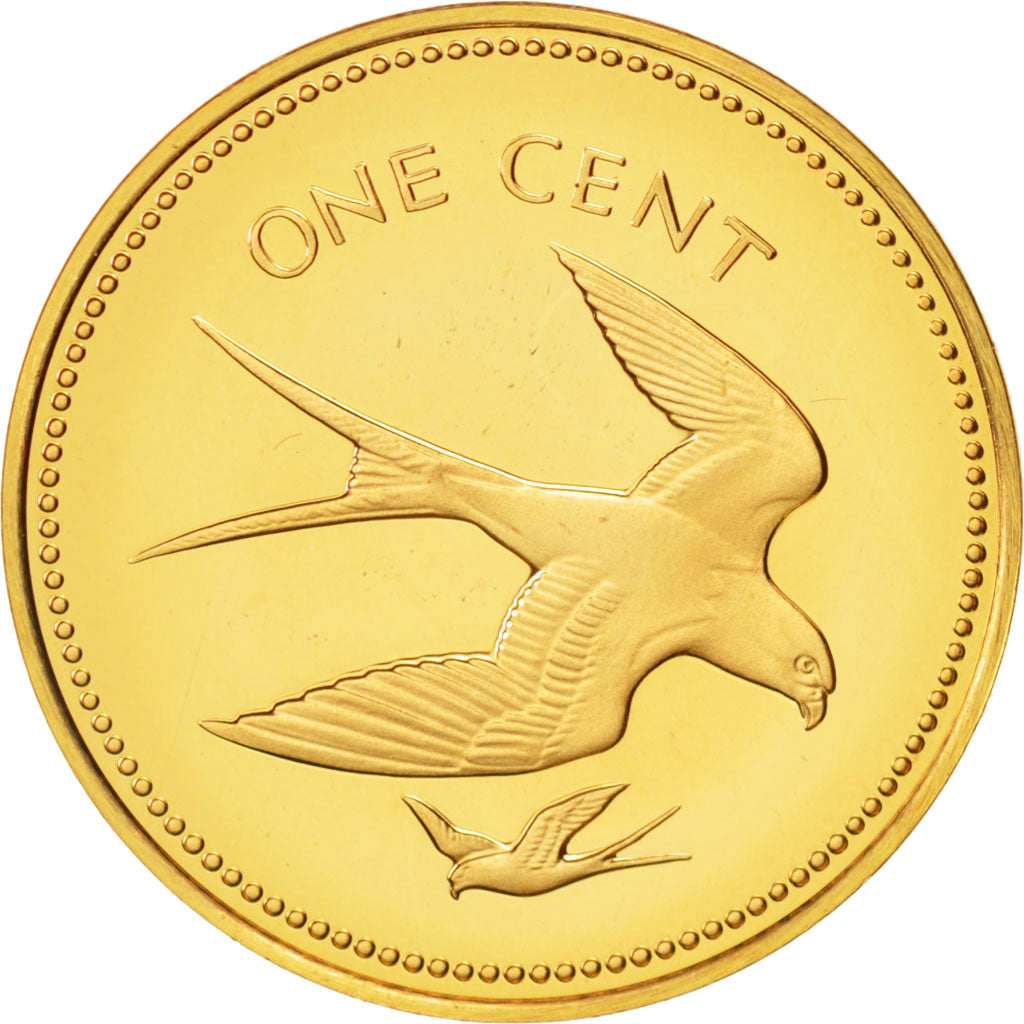 Belize, Cent, 1974, Franklin Mint, MS(65-70), Bronze, KM:38