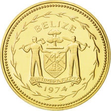 Belize, 5 Cents, 1974, Franklin Mint, MS(65-70), Nickel-brass, KM:39