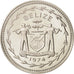 Belice, Dollar, 1974, Franklin Mint, FDC, Plata, KM:43a