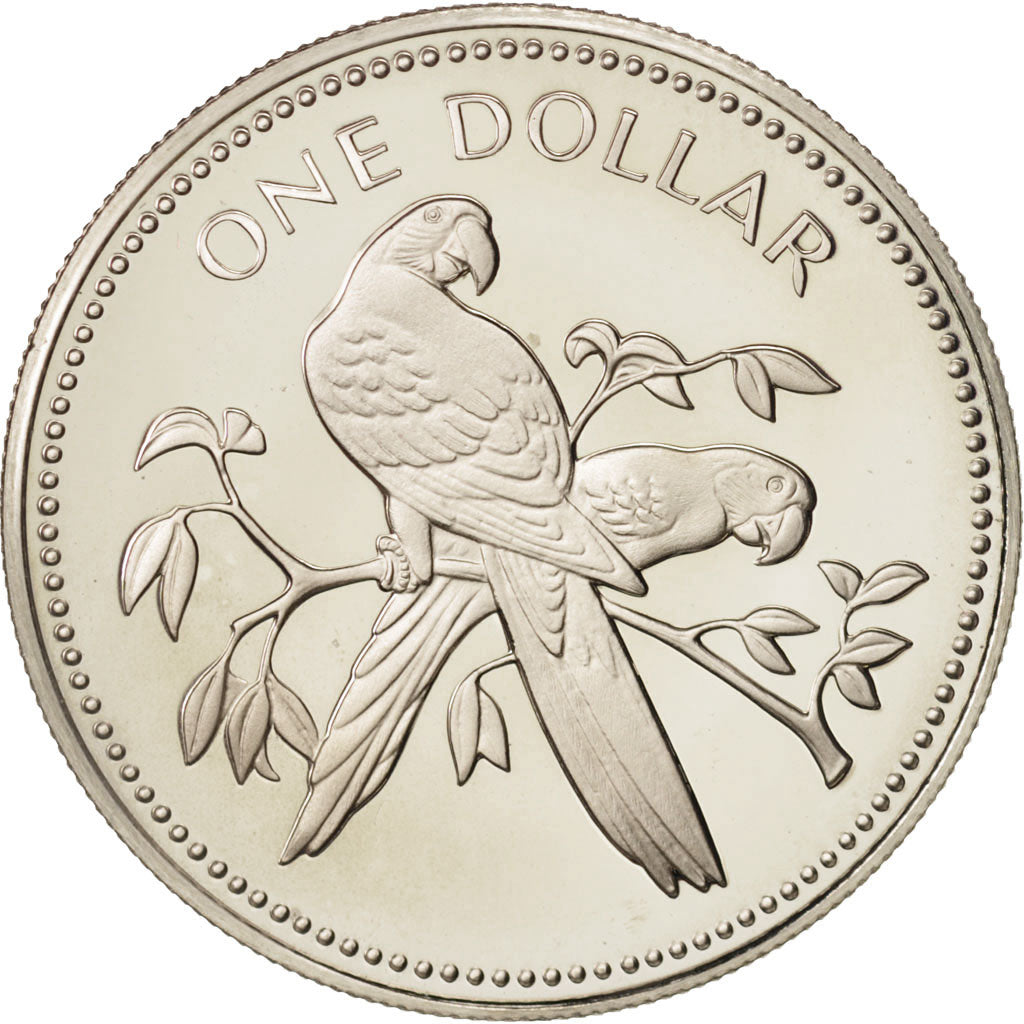 Belize, Dollar, 1974, Franklin Mint, MS(65-70), Silver, KM:43a