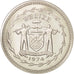 Belize, 5 Dollars, 1974, Franklin Mint, FDC, Argent, KM:44a