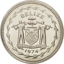 Belize, 10 Dollars, 1974, Franklin Mint, FDC, Argent, KM:45a