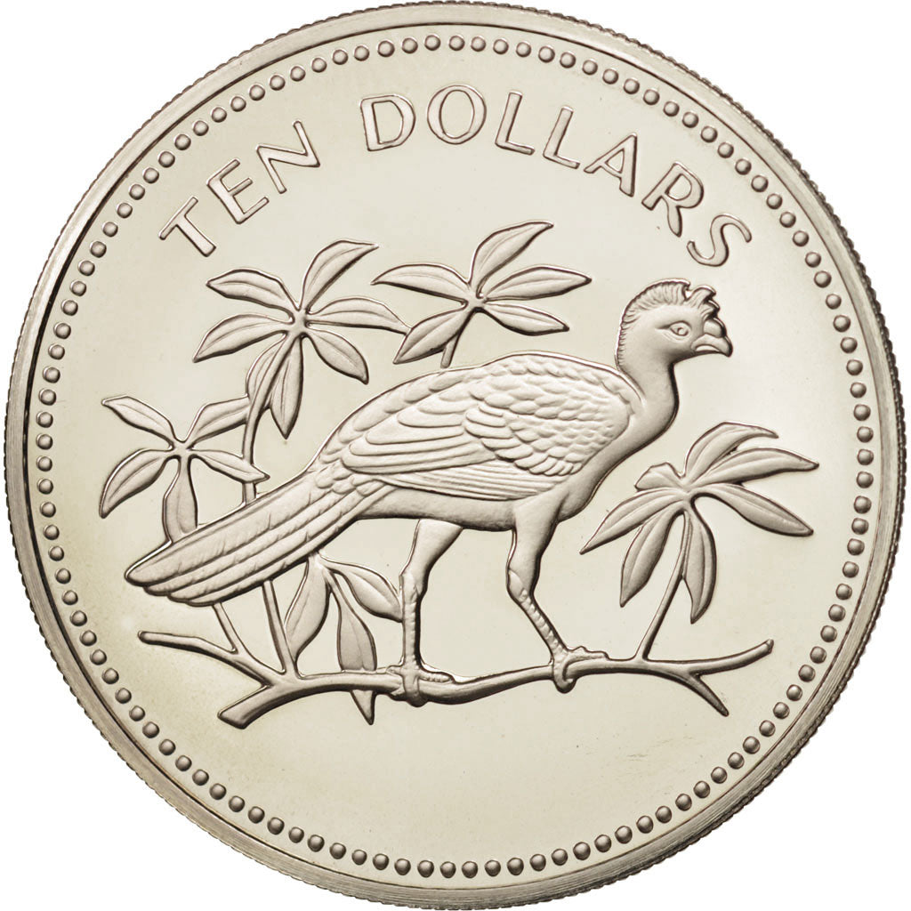 Belize, 10 Dollars, 1974, Franklin Mint, FDC, Argent, KM:45a