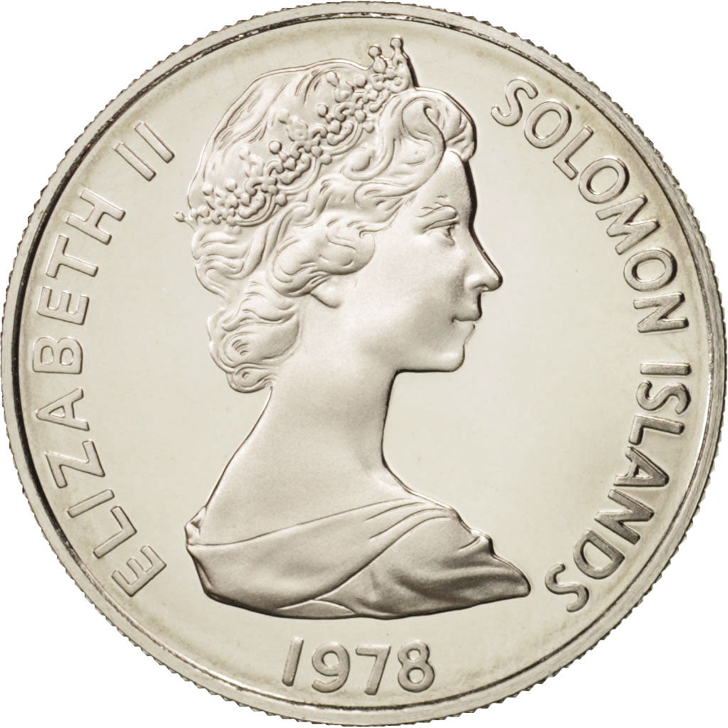 Solomon Islands, 5 Cents, 1978, MS(65-70), Copper-nickel, KM:3