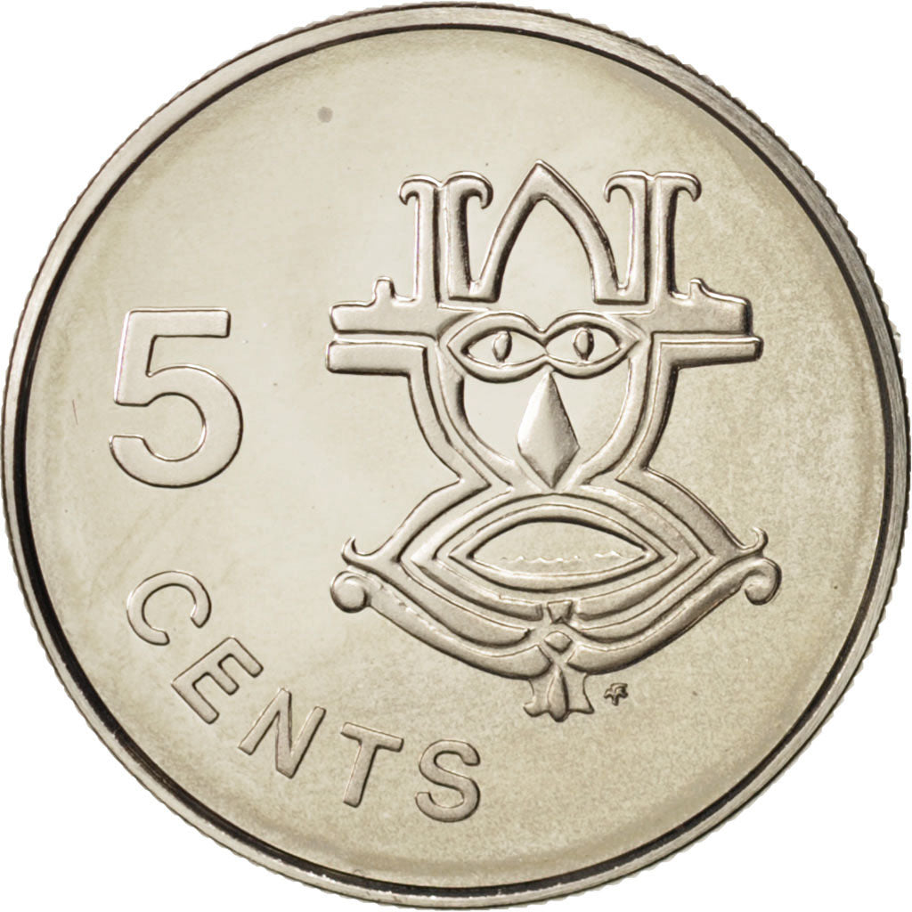Solomon Islands, 5 Cents, 1978, MS(65-70), Copper-nickel, KM:3