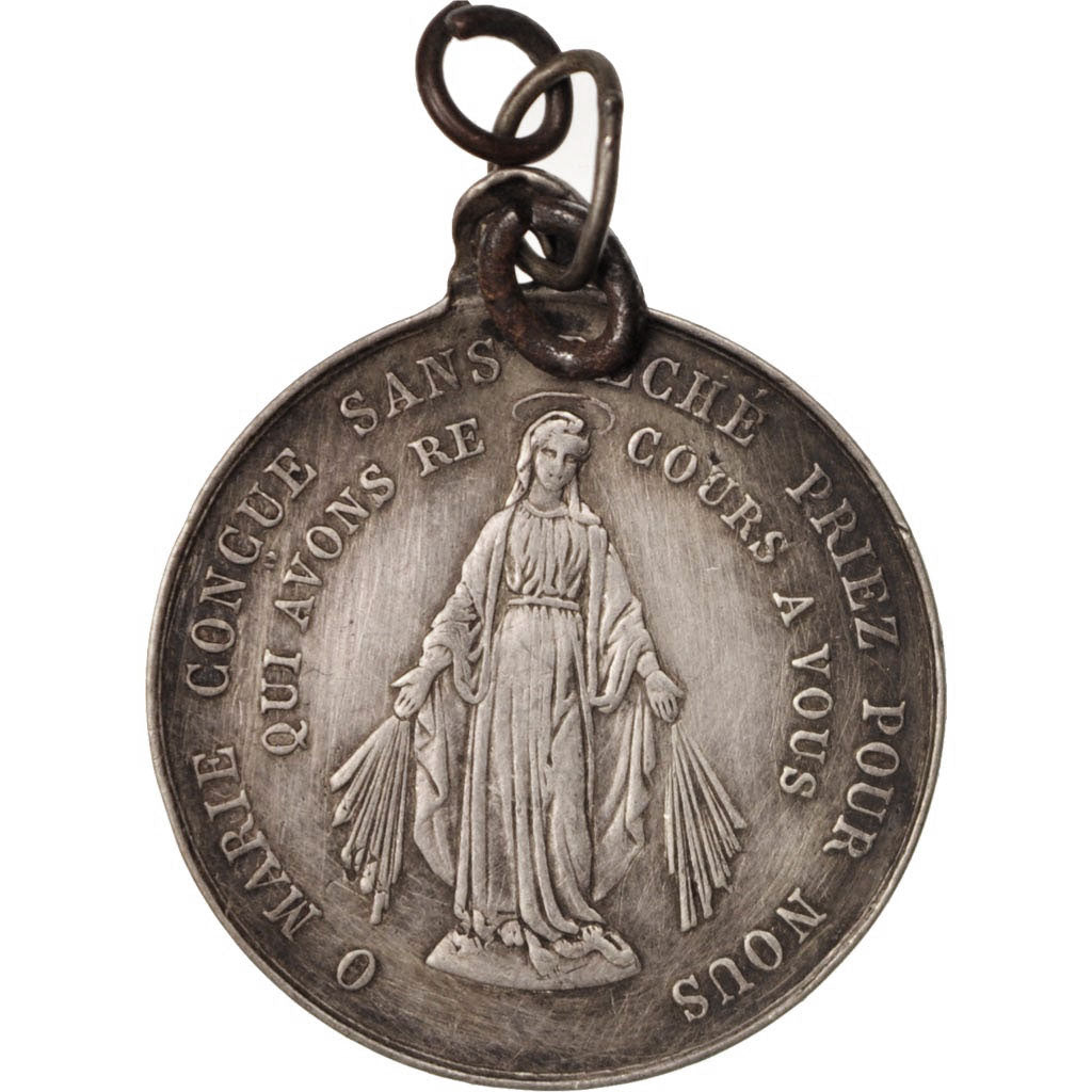 France, Medal, The Virgin, Religions & beliefs, AU(50-53), Silver