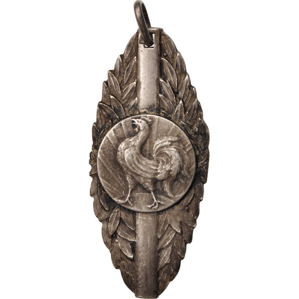 Francia, Medal, Coq gaulois, Politics, Society, War, XXth Century, MBC+, Bronce