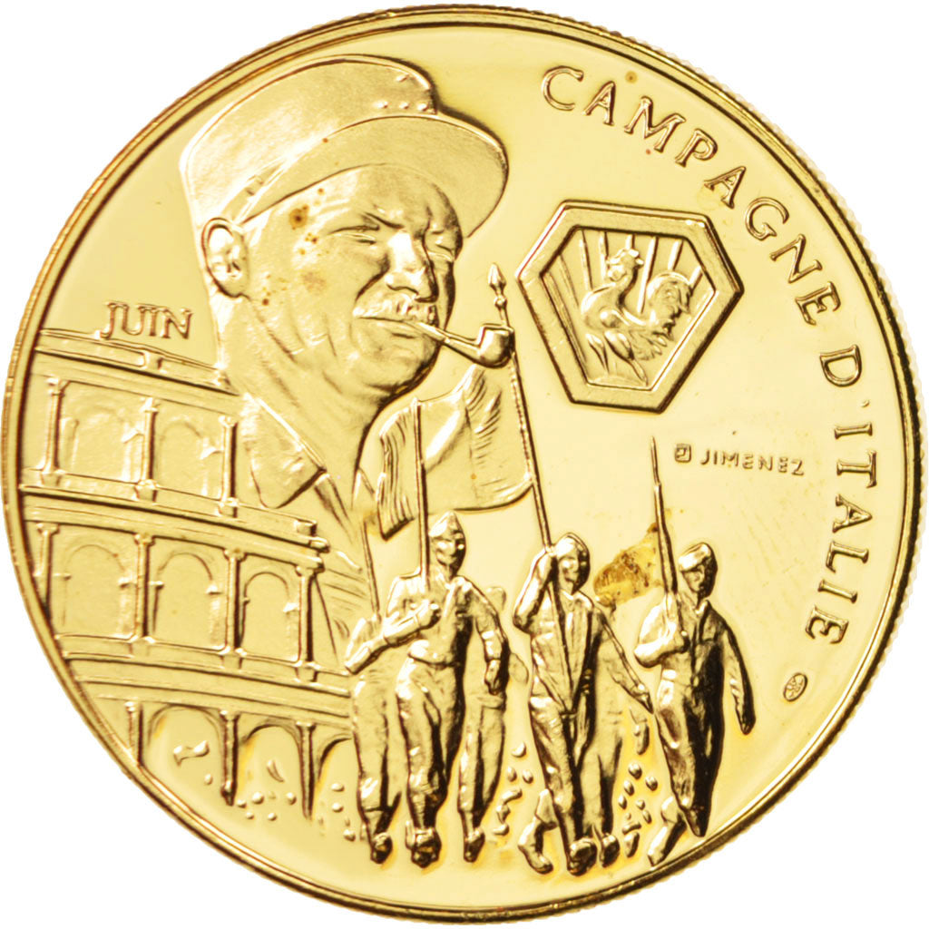 France, Medal, Campagne d'Italie, History, MS(63), Cupro-nickel