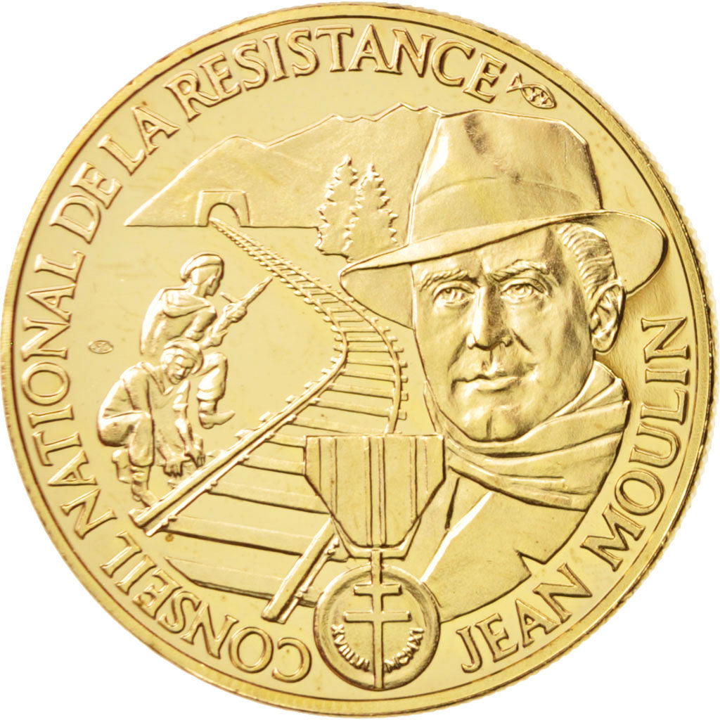 France, Medal, Conseil de la Résistance, Jean Moulin, French Fifth Republic