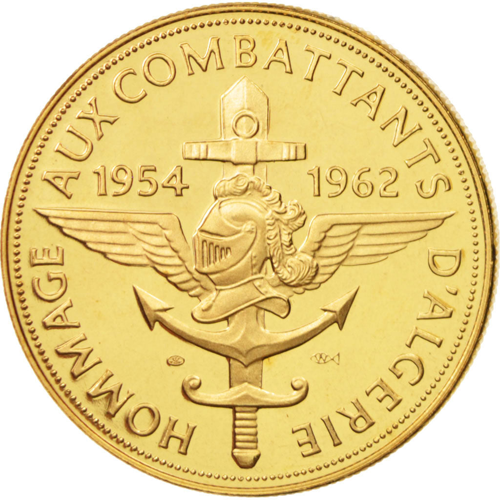 France, Medal, Hommage aux  combattants d'Algérie 1954-1962, History, MS(63)