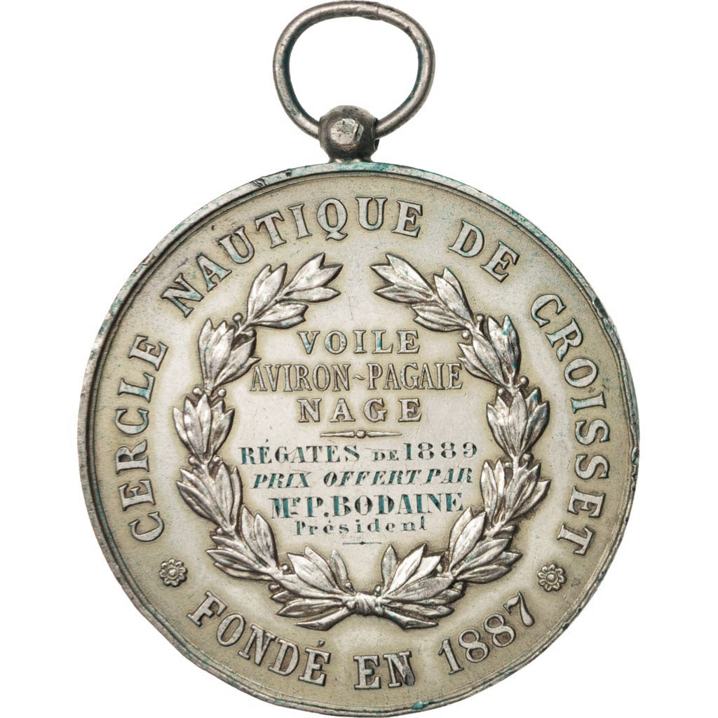 Frankreich, Medal, Cercle Nautique de Croisset, Régate en 1889, Sports &