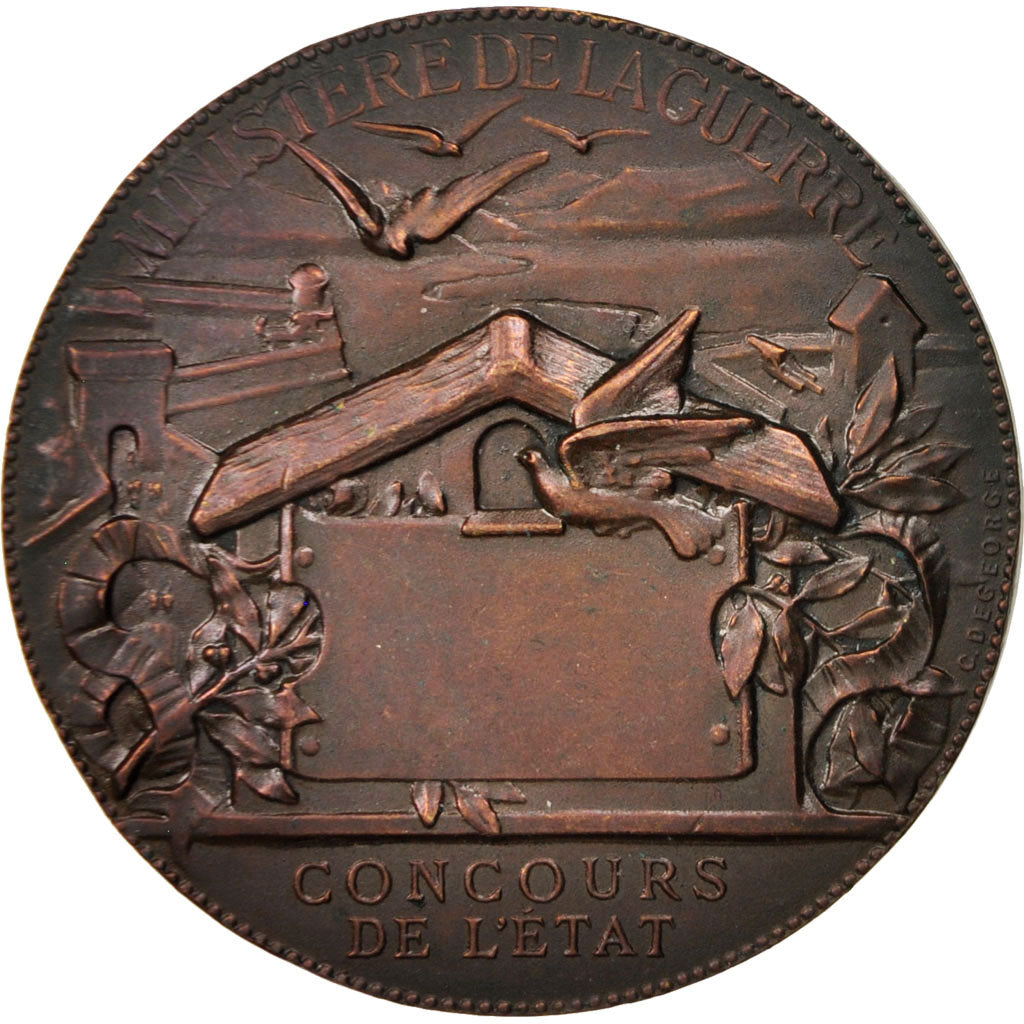 Francia, Medal, Ministère de la Guerre, Concours de l'État, Politics, Society