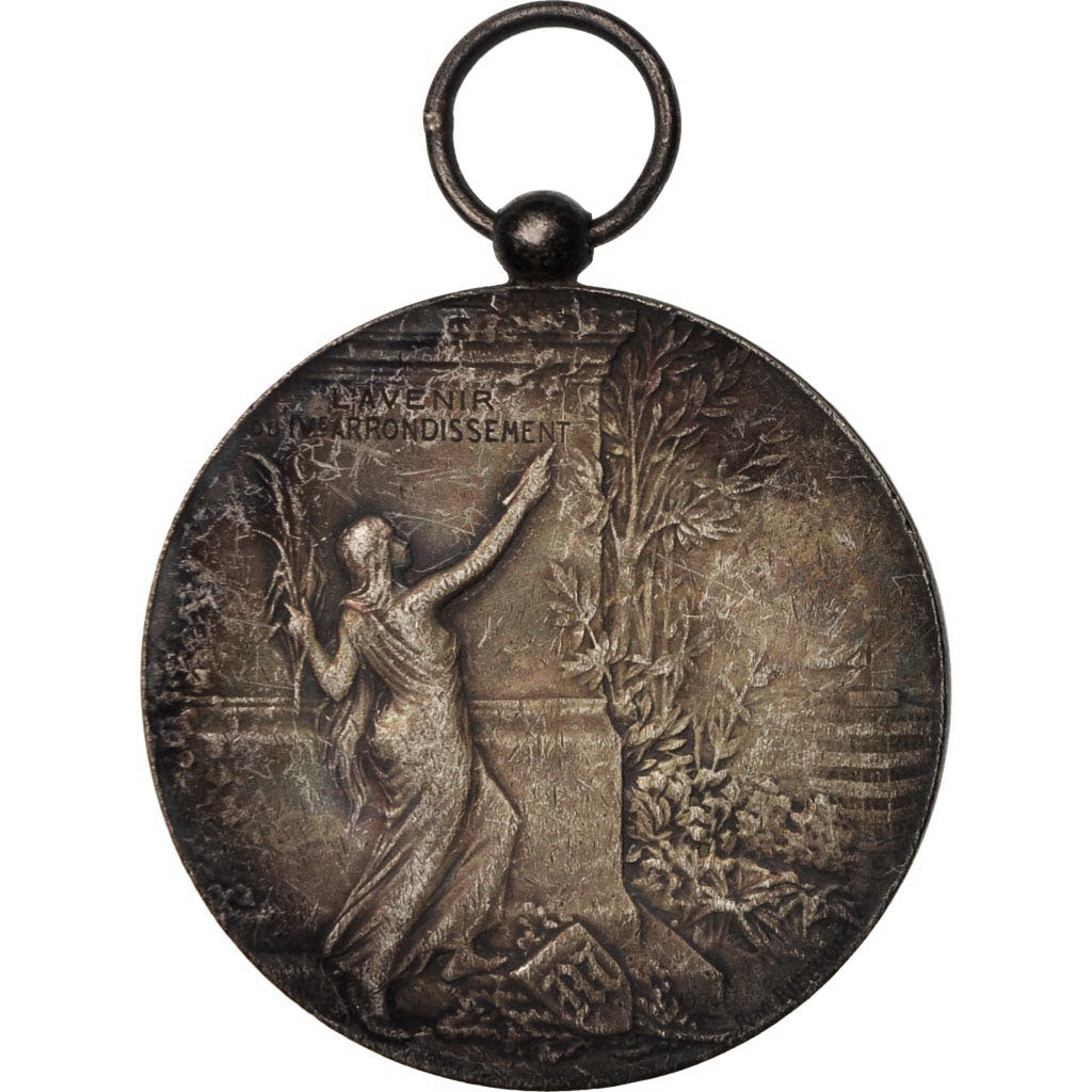 France, Medal, Le Matin, Arts & Culture, Riberon, VF(20-25), Silver
