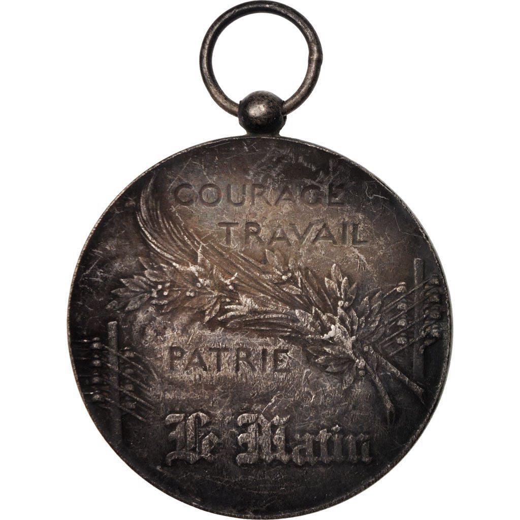 France, Medal, Le Matin, Arts & Culture, Riberon, VF(20-25), Silver