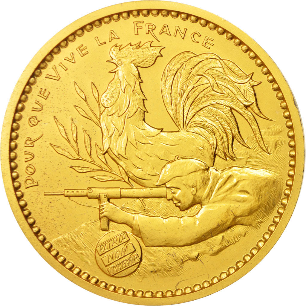 Frankrijk, Medal, Résistance française, Jean Moulin, History, 1985, Mauviel